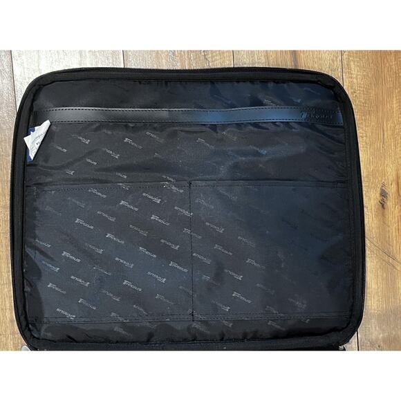 TARGUS LEATHER COMPUTER LAPTOP BRIEFCASE CARRY BAG WITH IDENTIFICATION TAG - Picture 9 of 13